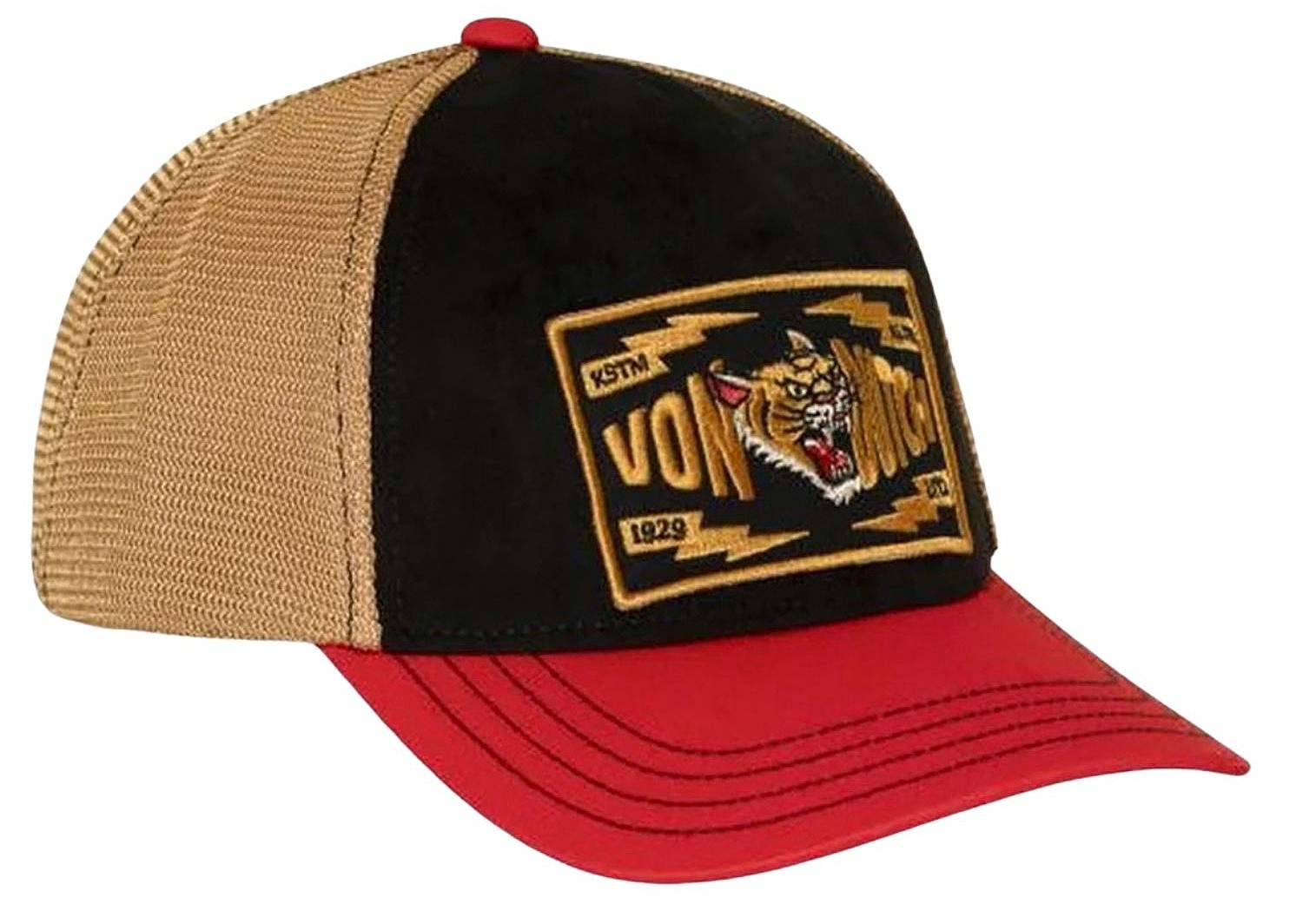 Kappe Von Dutch Wild Tiger Premium Trucker - Black/Red