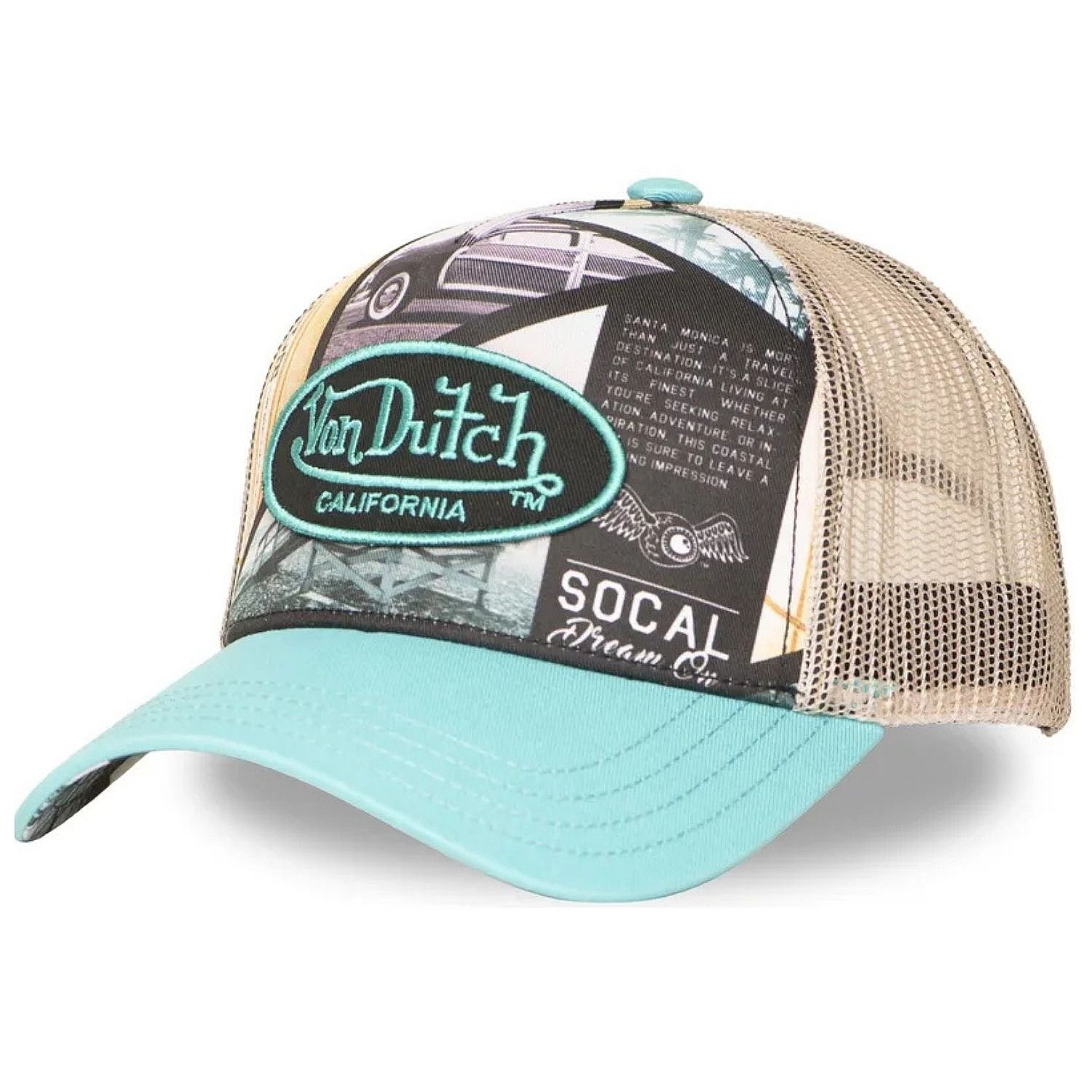 кепка Von Dutch Subli Trucker - Subl Socal/Turqouise