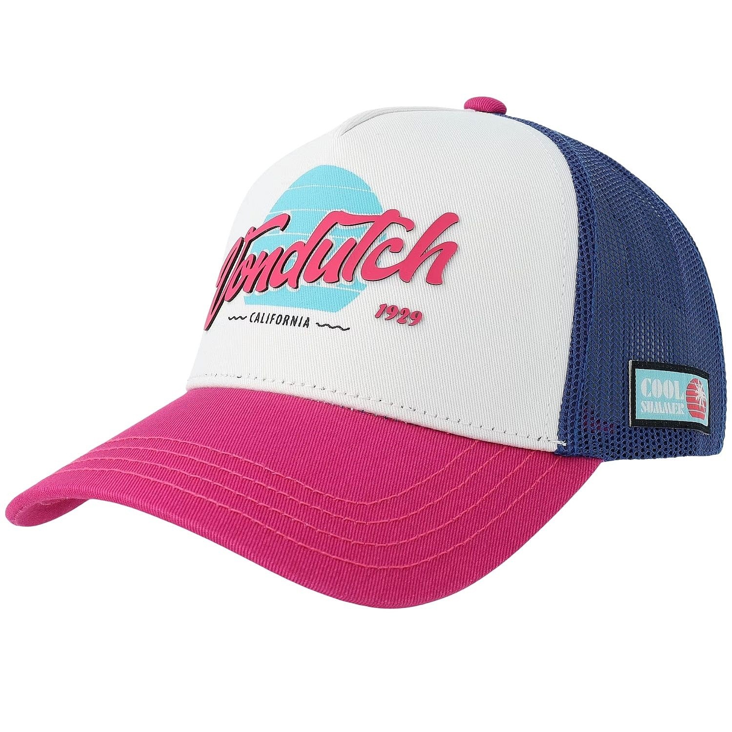 кепка Von Dutch Surf Print Trucker - Surf 11/Blue/White/Pink