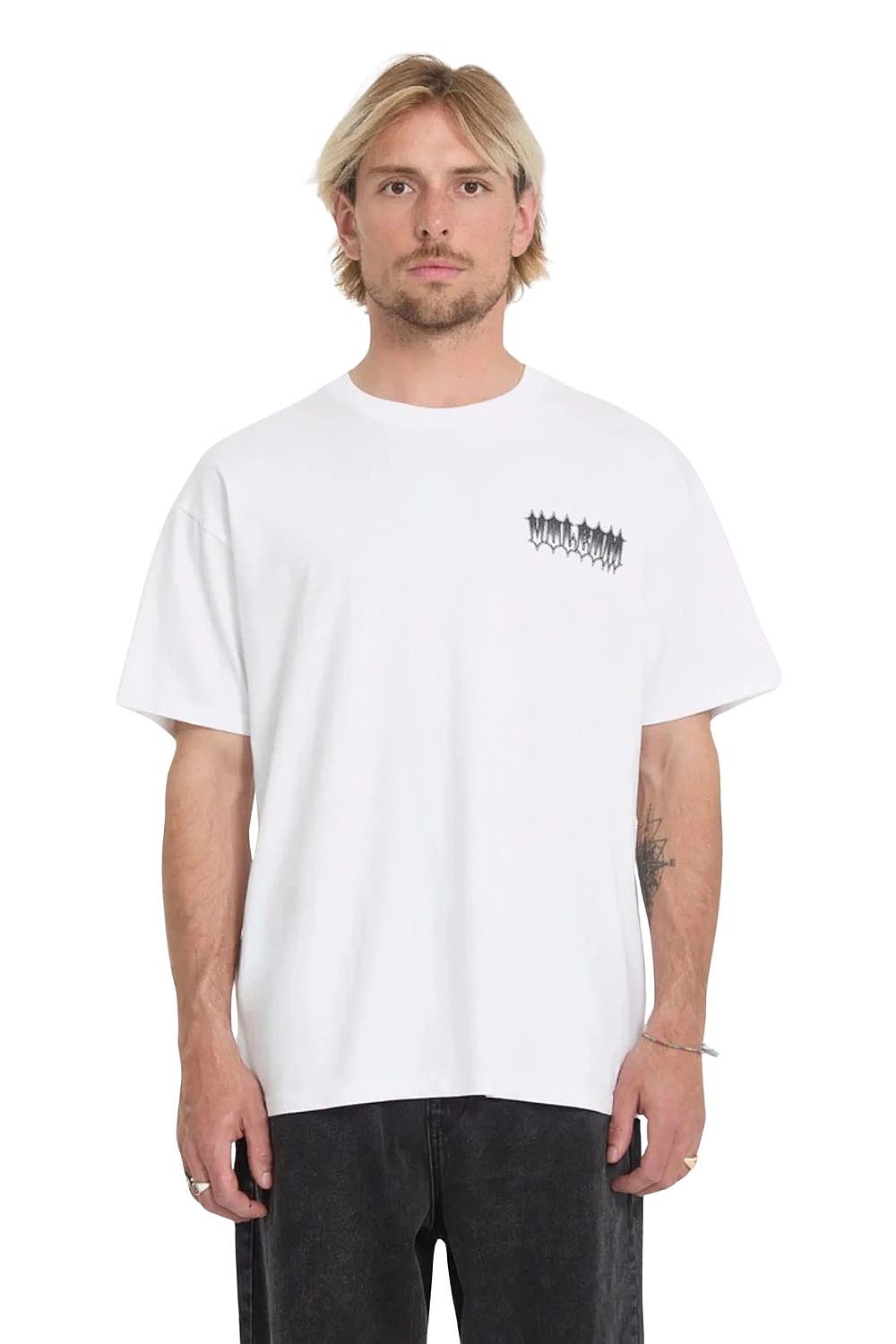 póló Volcom Gamma Doom - White - men´s