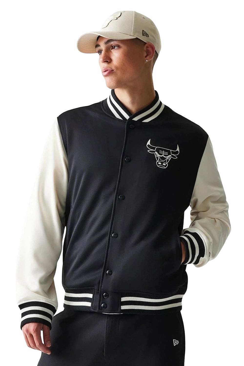 bunda New Era Bomber NBA Chicago Bulls - Black