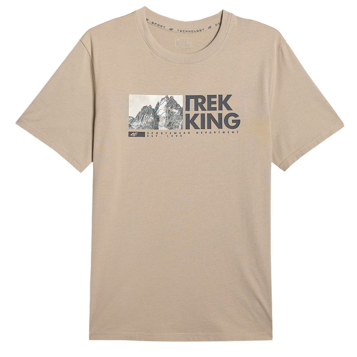 T-shirt 4F 4FWSS26TTSHM3321 - 83S/Beige - men´s