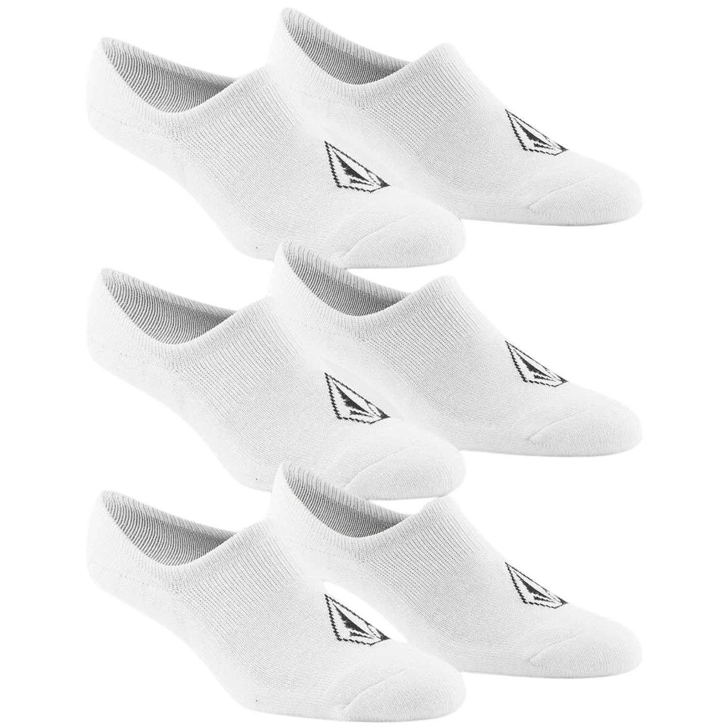 socks Volcom Stones No Show 3 Pack - White - men´s