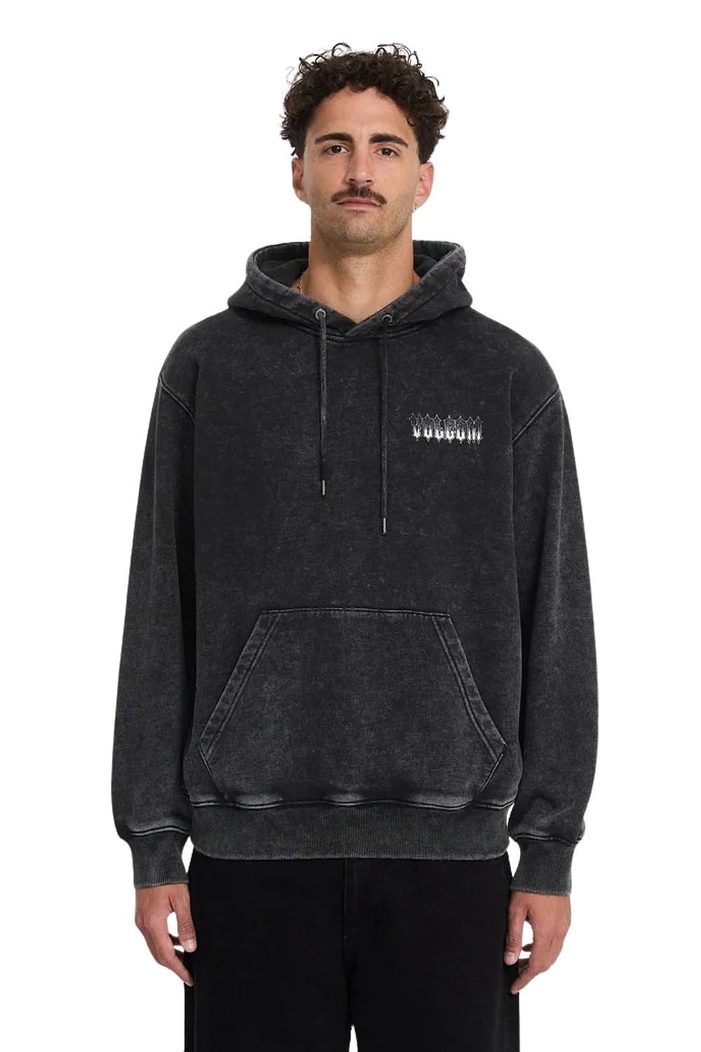 tréningfelső Volcom Noder Pullover - Light Acid Black - men´s
