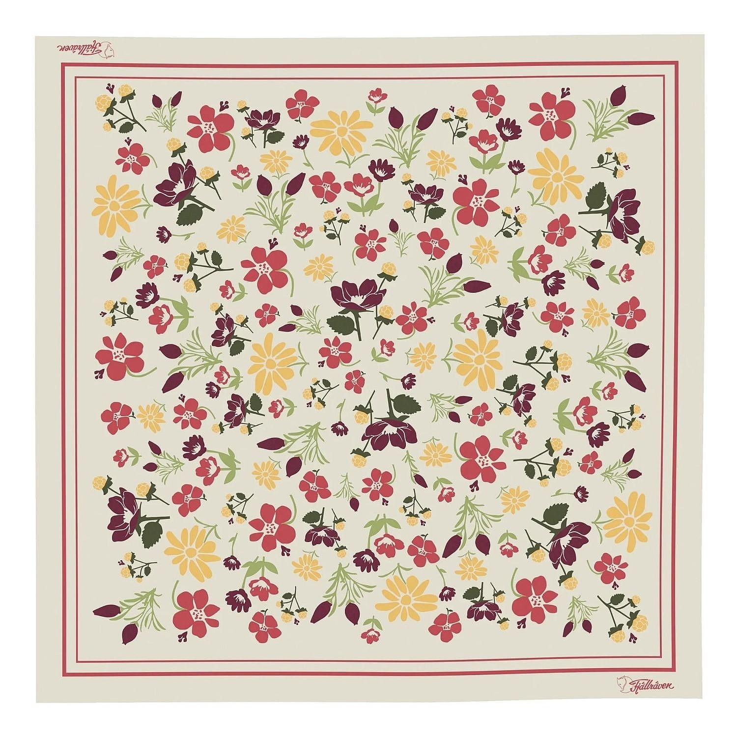 šátek Fjällräven Fjällblomster - 113/Chalk White