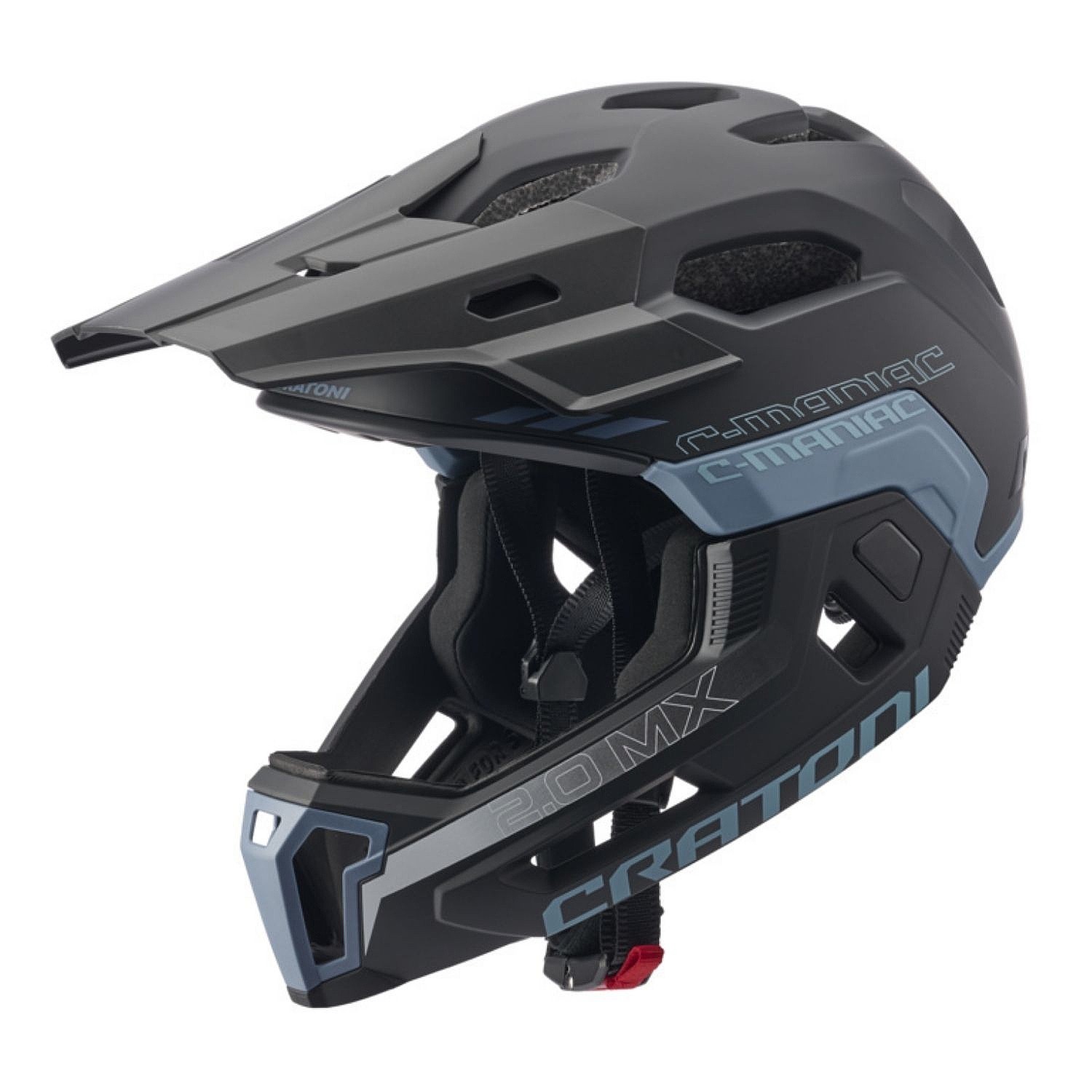 helma Cratoni C-Maniac 2.0 MX - Black/Blue Matt