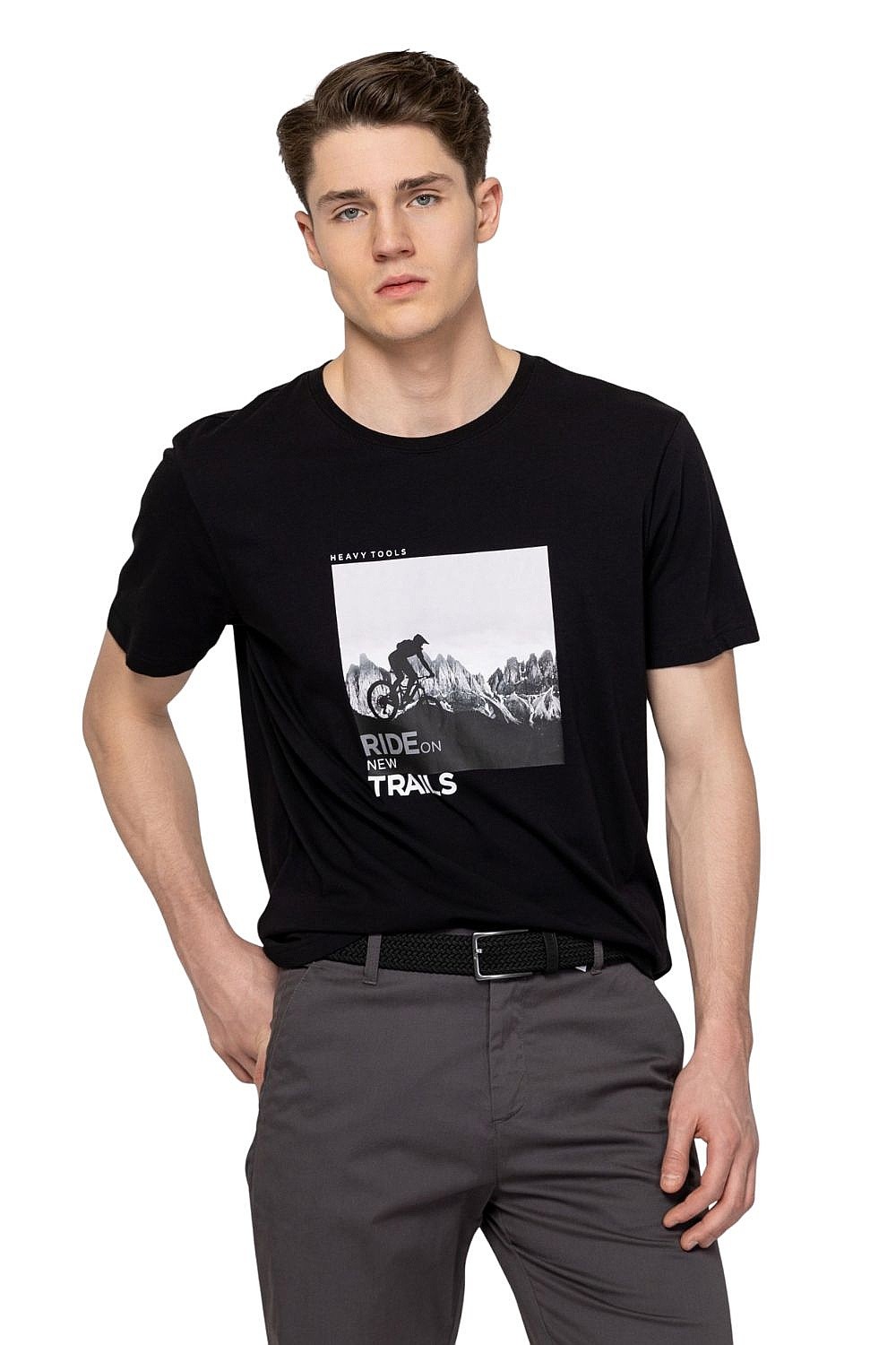 рубашка Heavy Tools Magento - Black - men´s