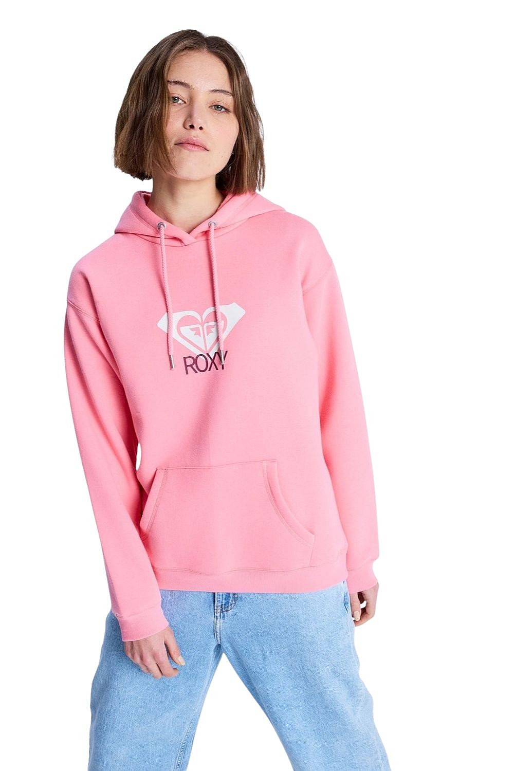 Sweatshirt Roxy Surf Stoked Hoodie Brushed Art - MFR0/Plumeria - women´s