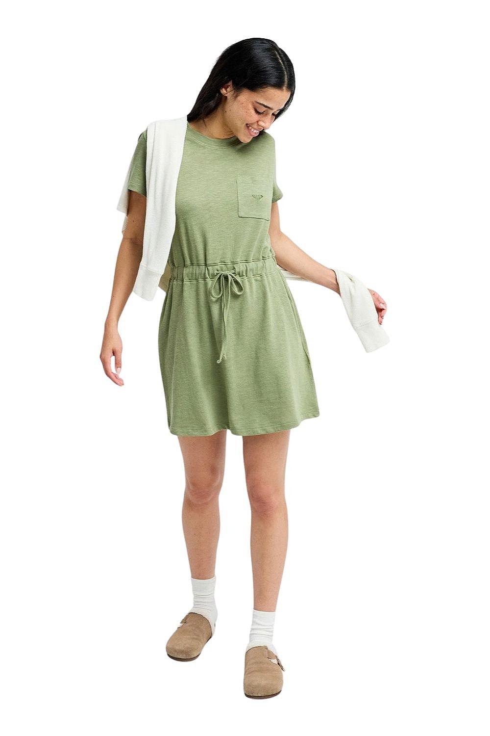 rochie Roxy Sunny Expedition Solid - GLD0/Oil Green - women´s