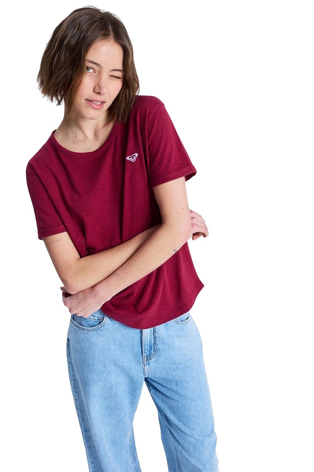 T-shirt Roxy Oceanwave Regular Emby - RRM0/Rhododendron - women´s