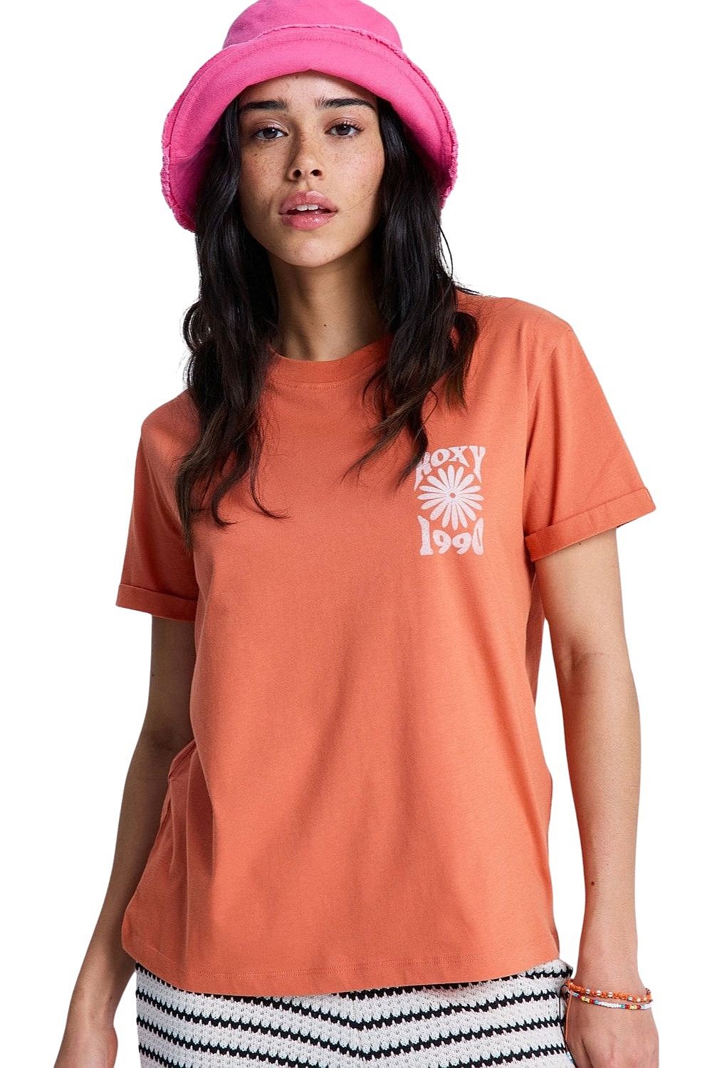 T-Shirt Roxy Oceanregular Fb - MLN0/Apricot Brandy - women´s