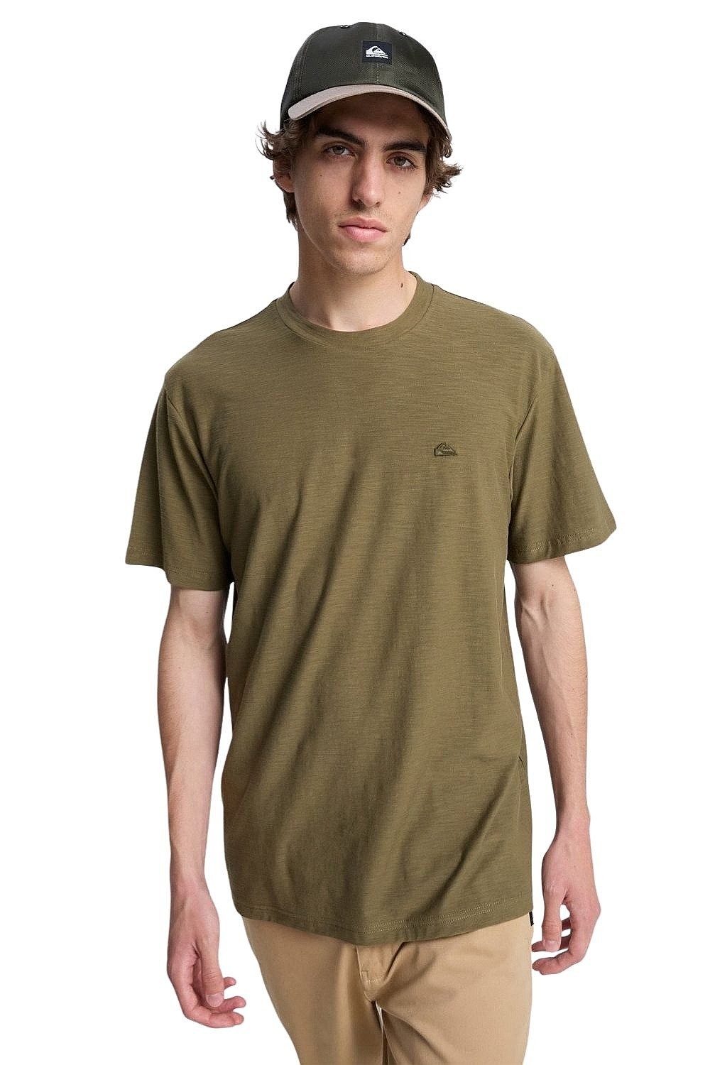 tričko Quiksilver Slub Roundneck - CRE0/Grape Leaf - men´s