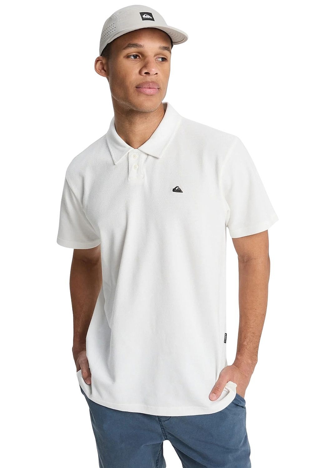 tričko Quiksilver MW Pique Polo - WBK0/Snow White