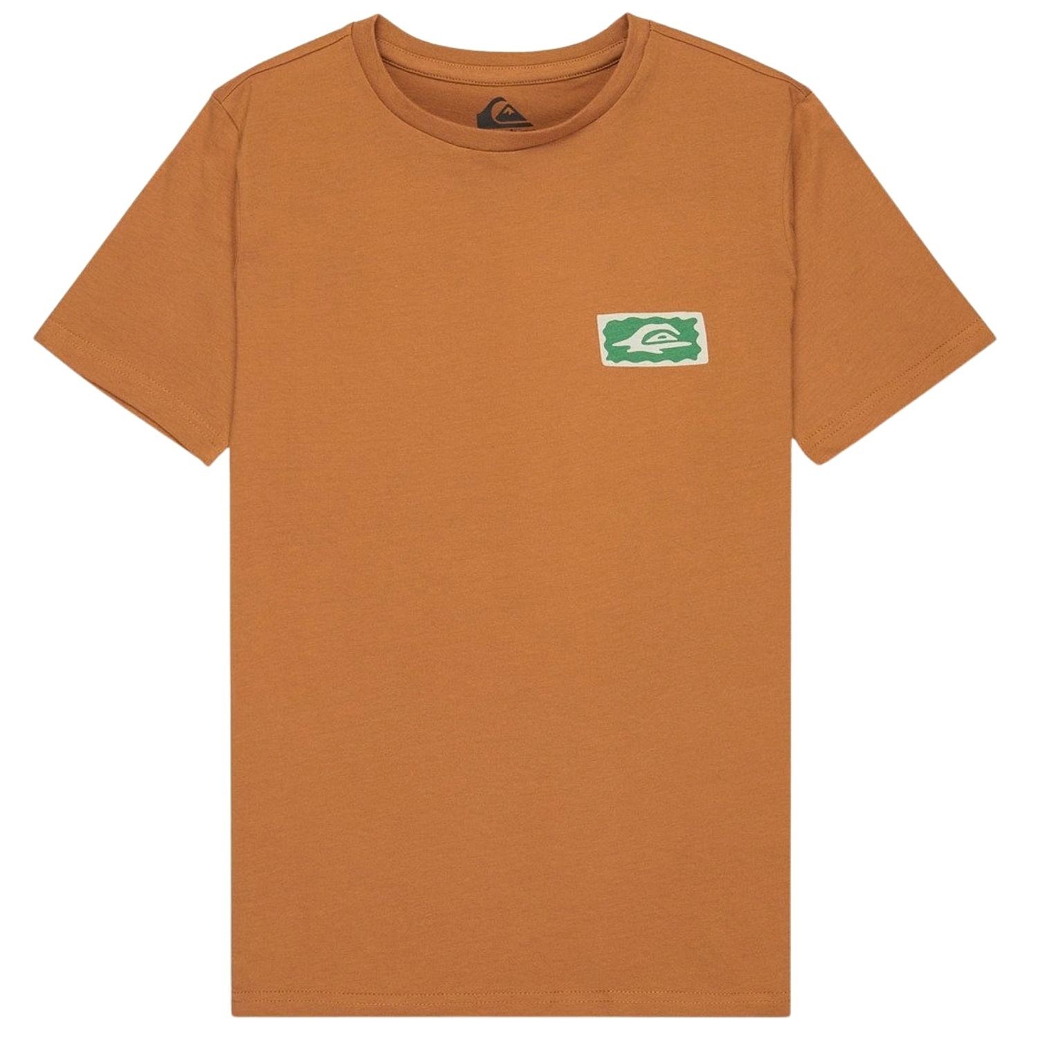 tričko Quiksilver Serenity Splash - CMK0/Tobacco Brown - boy´s