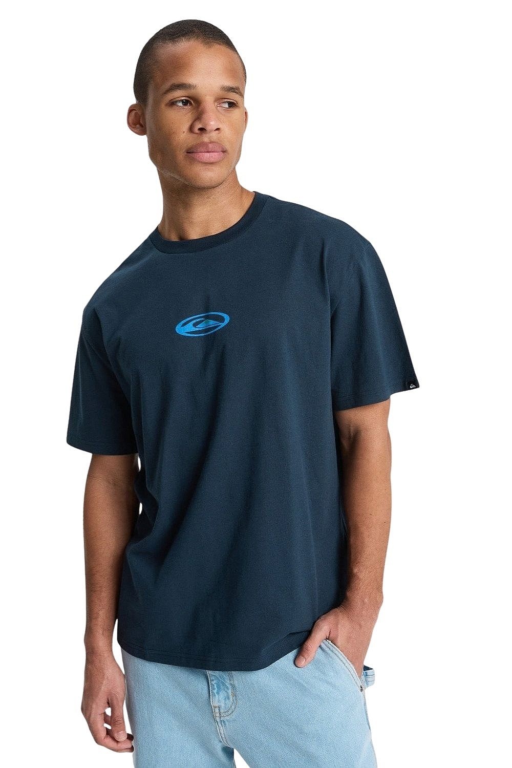T-shirt Quiksilver Flowers Surfing - KTP0/Dark Navy - men´s