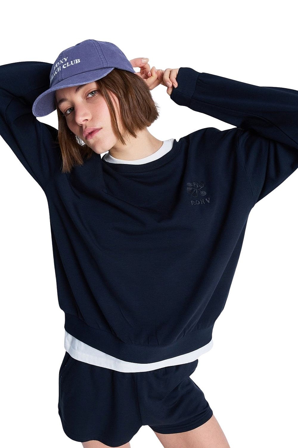 Sweatshirt Roxy Surfing By Moonlight - KVJ0/Anthracite - women´s