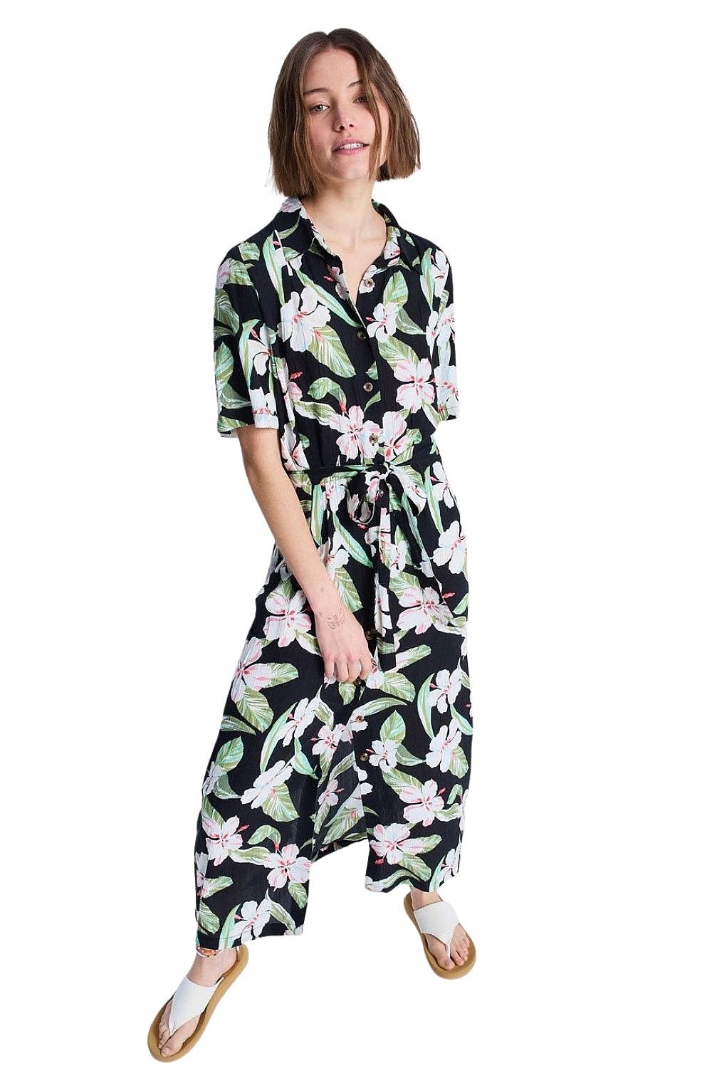 sukienka Roxy Island Escape Printed - KVJ5/Anthracite Spring Charming - women´s