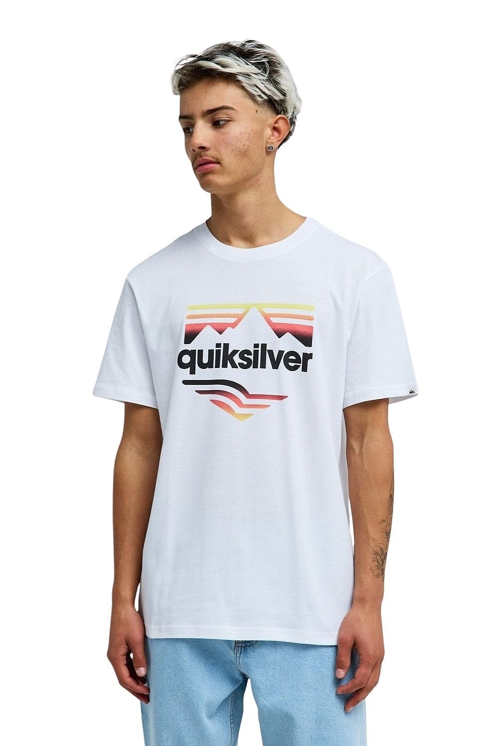 tričko Quiksilver Ev Horizon Fade - WBB0/White - men´s