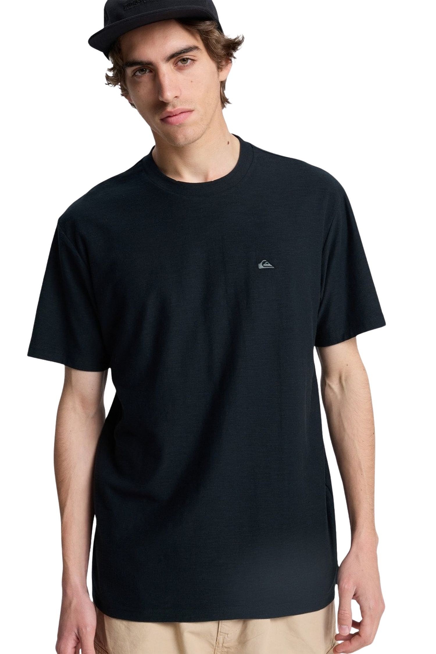 tričko Quiksilver Slub Roundneck - KVJ0/Black