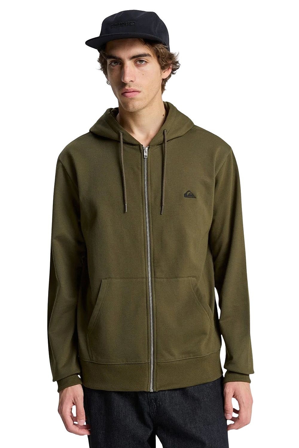 camisola Quiksilver Basic Hood Zip - CRE0/Grape Leaf - men´s