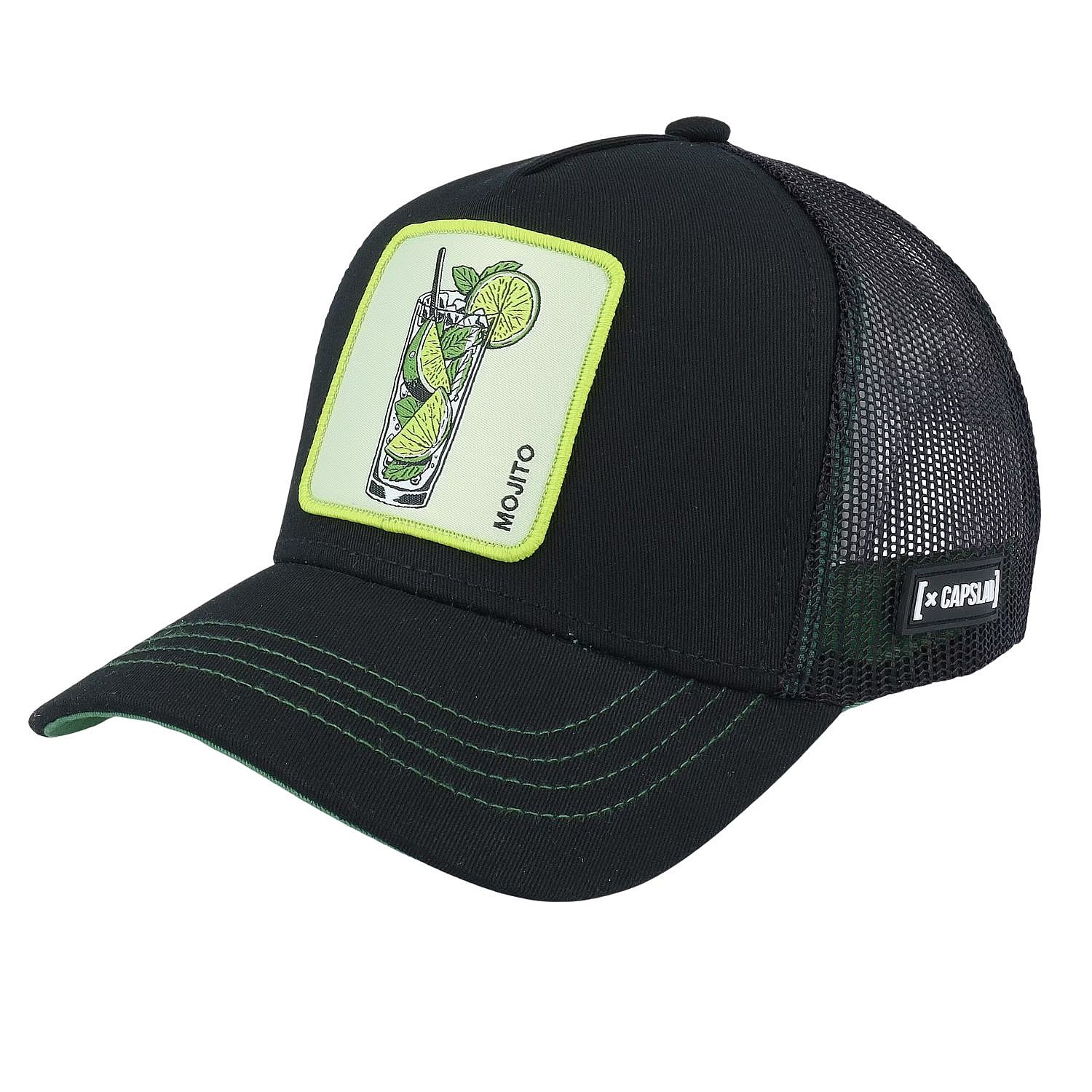 šiltovka Capslab Cocktails Trucker - Mojito/Black/Lemon Green - men´s