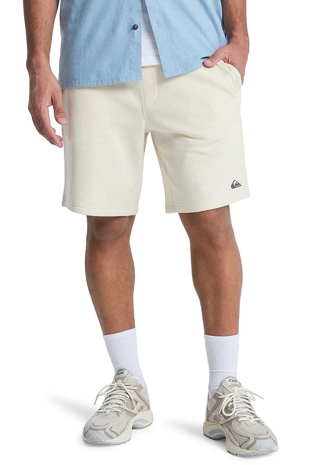 pantalones cortos Quiksilver Basic Fleece - WEG0/Bone - men´s