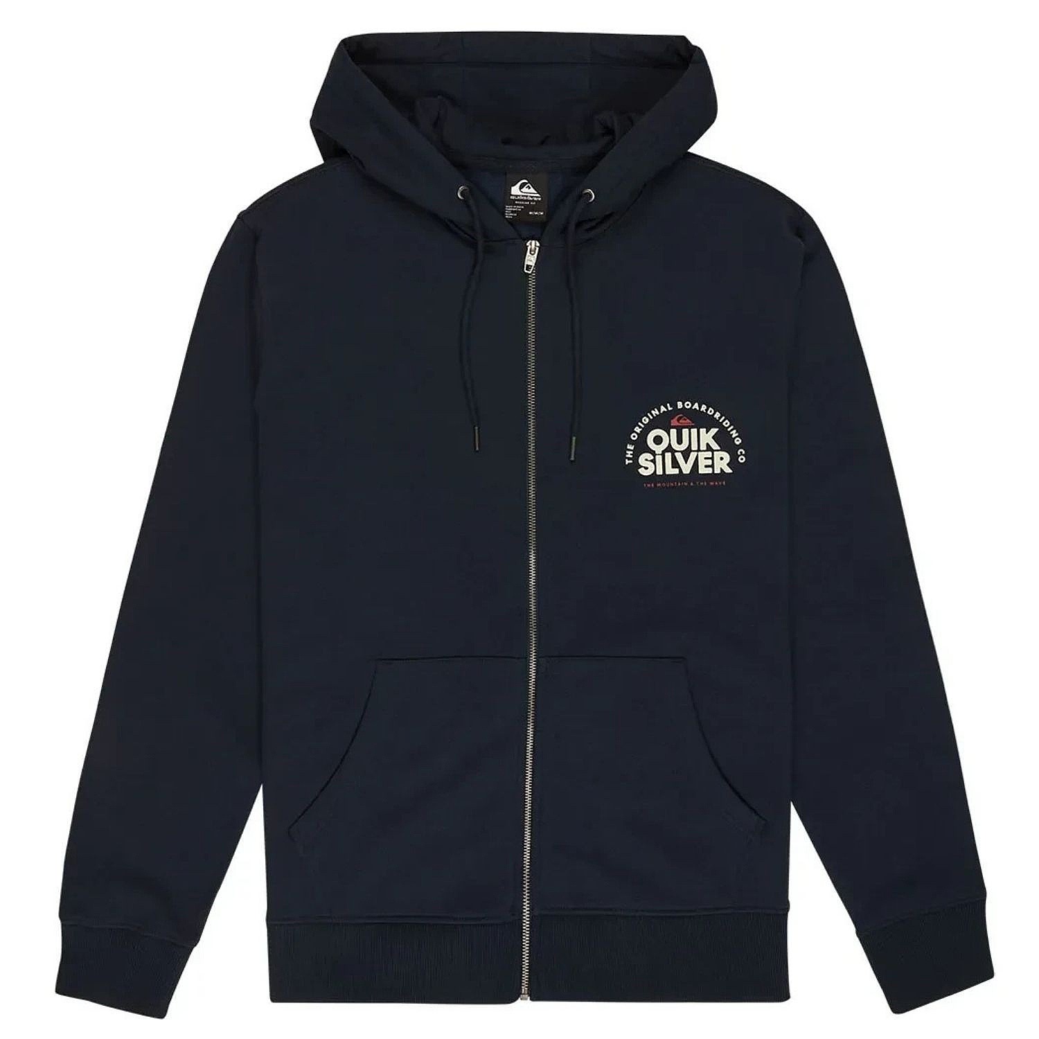 Sweatshirt Quiksilver Screen Hood Fleece Zip - KTP0/Dark Navy - men´s