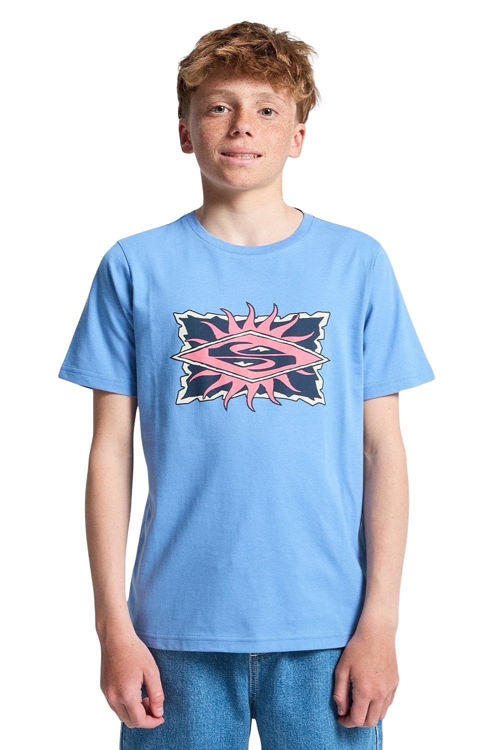 koszulka Quiksilver Starfish Stamp - BLC0/Riviera - boy´s