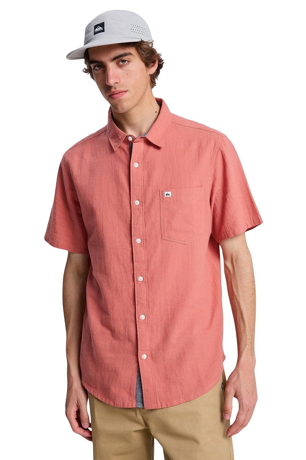 camicia Quiksilver Time Box - MKT0/Desert Sand - men´s