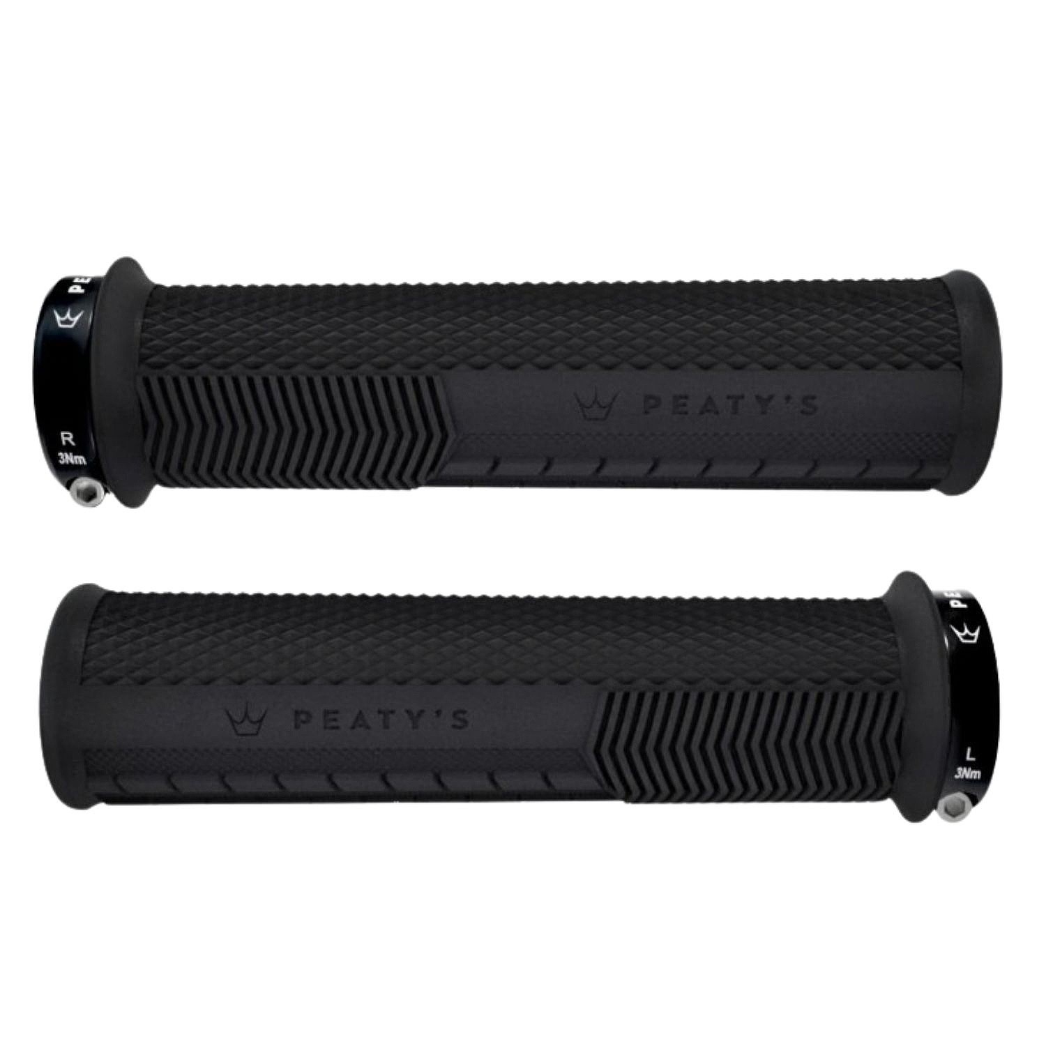 manopole Peaty's Monarch Knurl Thin - Black
