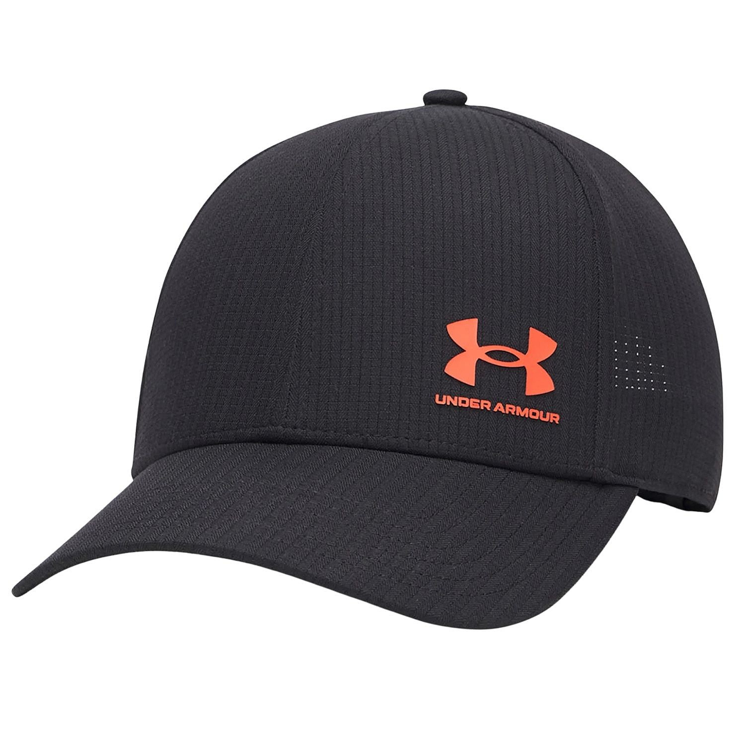cap Under Armour ArmourVent Low Adjustable - Black/Venom Red - men´s