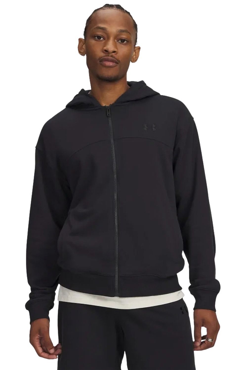 sweat-shirt Under Armour Rival Lightweight Zip - Black - men´s