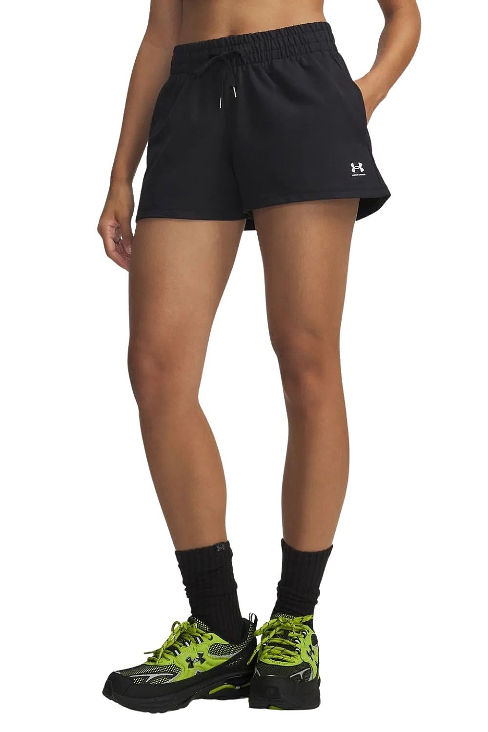 шорты Under Armour Sport Terry - Black/White - women´s
