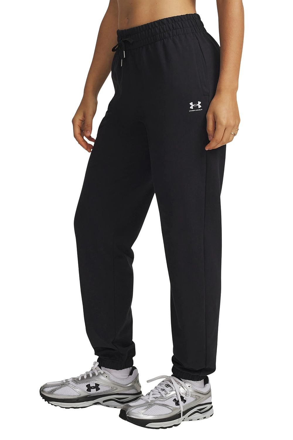 spodnie dresowe Under Armour Sport Terry Jogger - Black/White - women´s