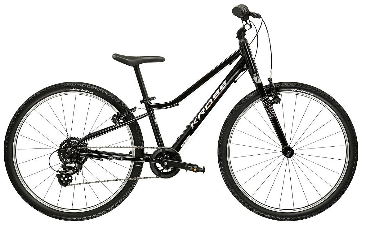 Fahrrad Kross Liftie 24" - Black/Silver/Gloss - unisex junior