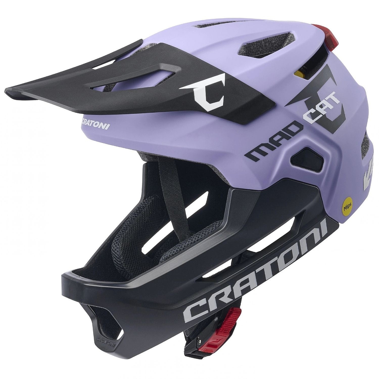 helma Cratoni MadCat Mips - Purple/Black Matt - unisex junior