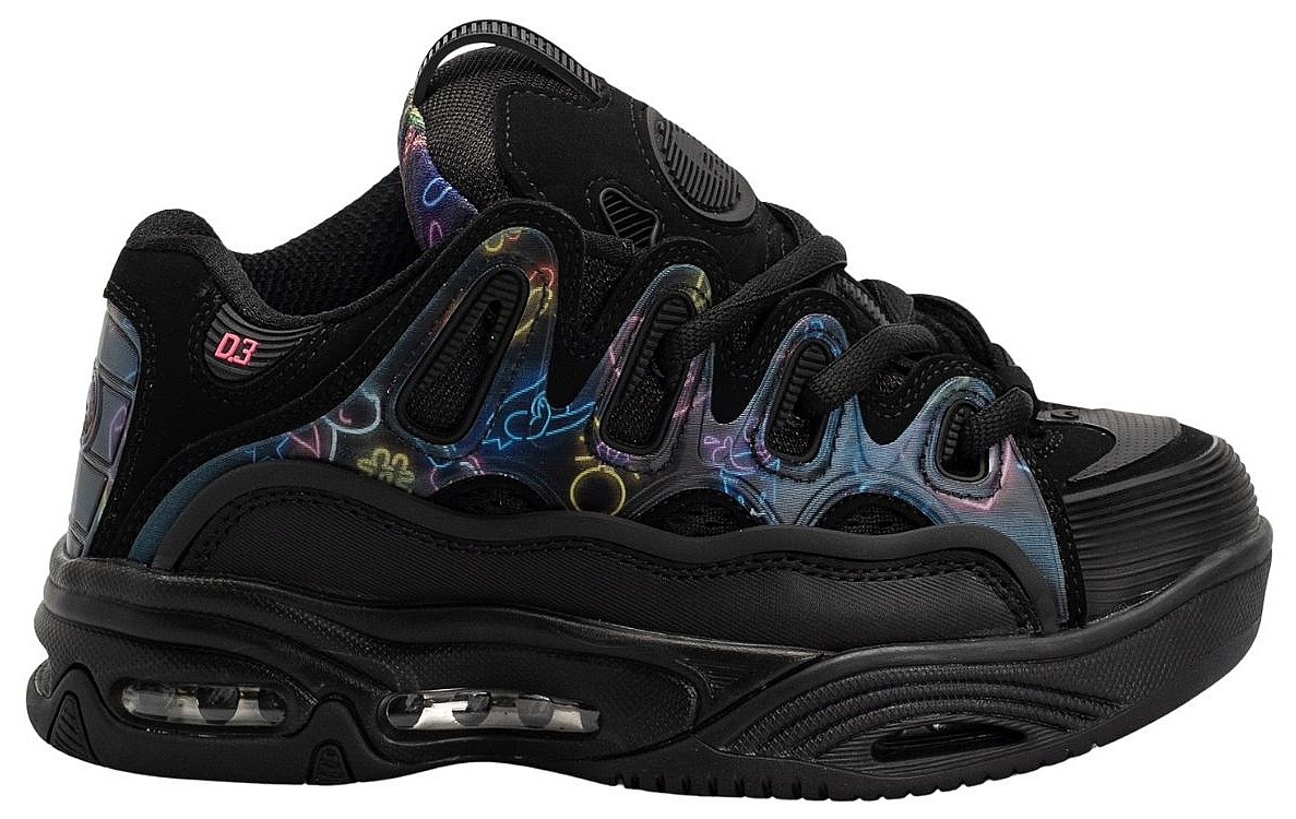 chaussures Osiris D3 2001 - Black/Pink/Holo - men´s
