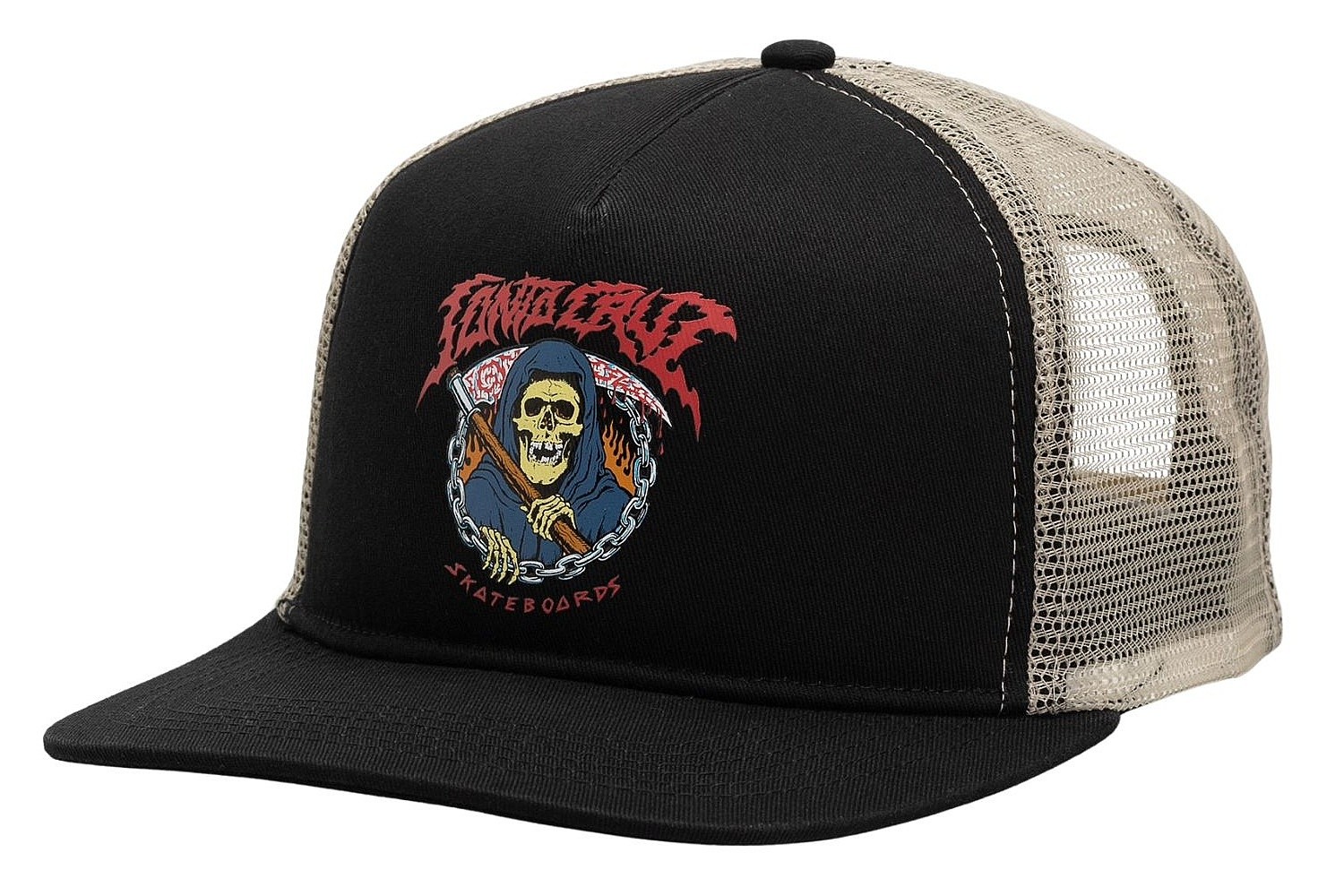 kšiltovka Santa Cruz Out Of Time Meshback Trucker - Black/Stone Grey