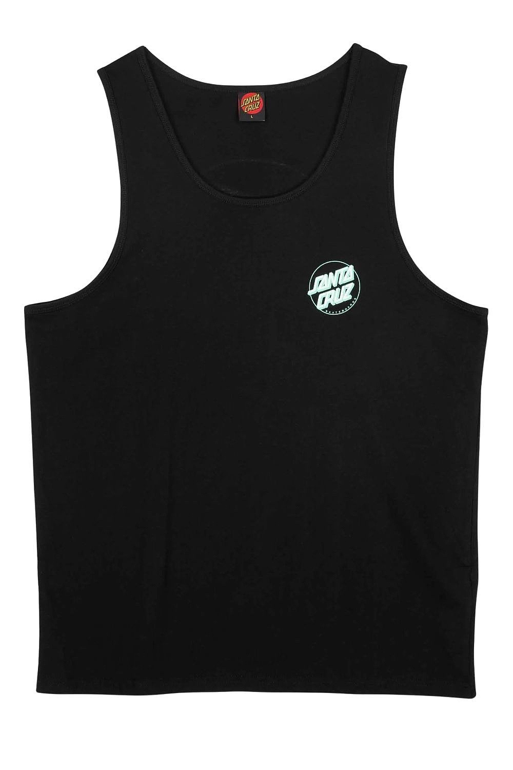 top Santa Cruz Partial Dot Vest - Black/Mint - men´s
