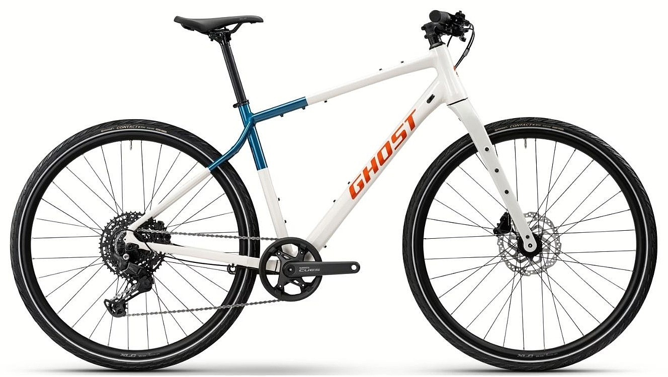 bicykel Ghost Urban Asket 28" - White/Deep Sea Blue/Glossy