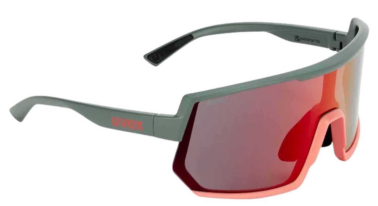 очки Uvex Sportstyle 235 - Moss Green Grapefruit Mat/Mirror Red Cat.2