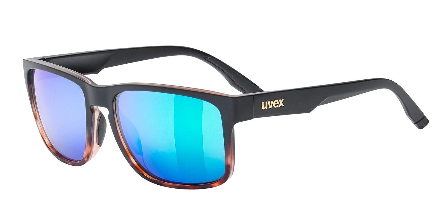 очки Uvex Poise - Black/Demi Matt/Mirror Green