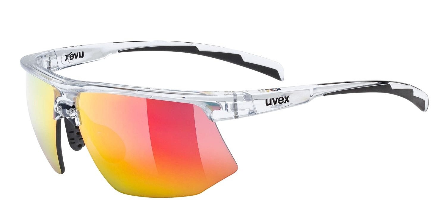 bril Uvex Aerios - Clear/Mirror Red
