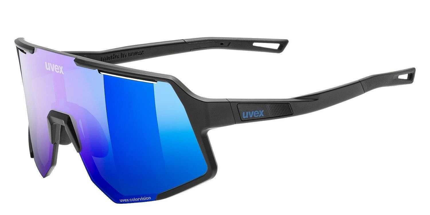 glasses Uvex Sequenze CV - Black Matt/Mirror Blue