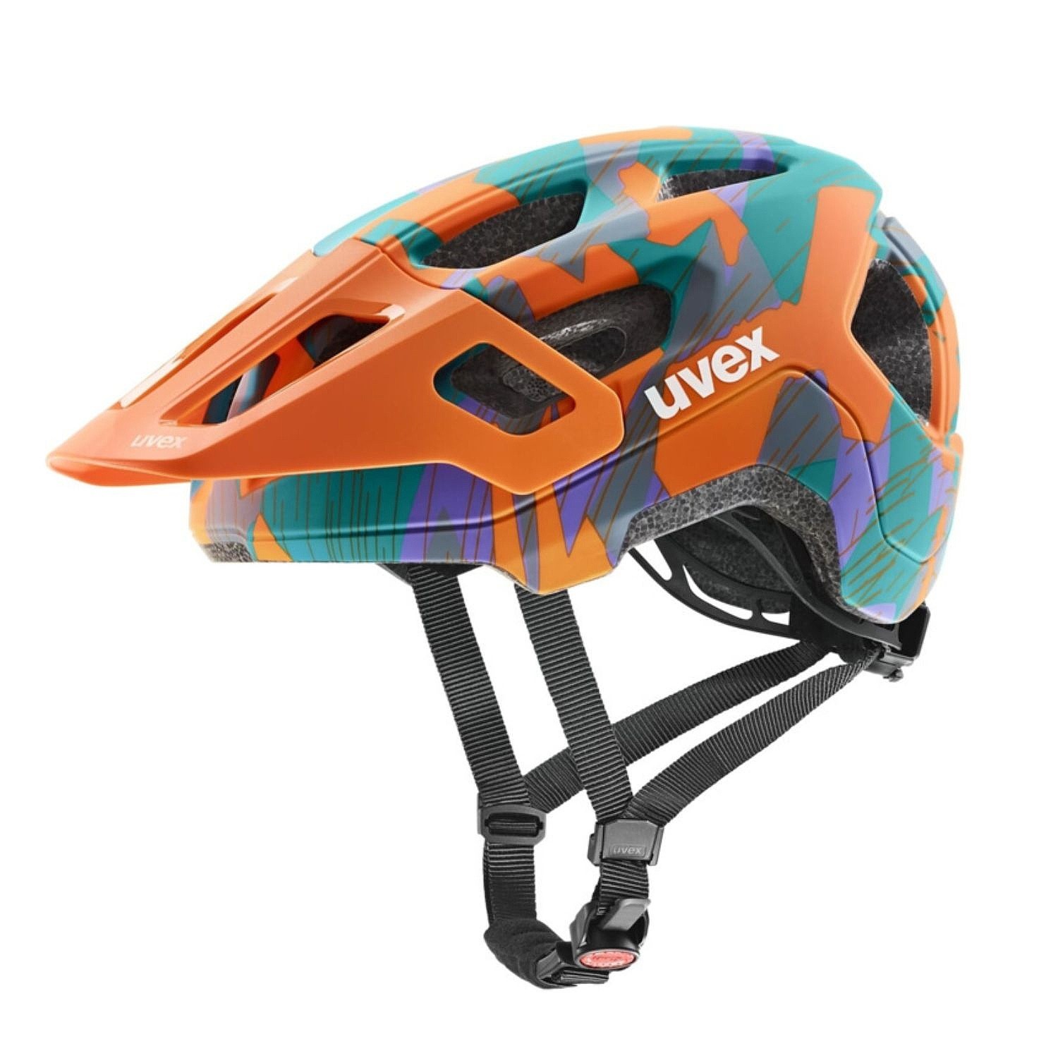 cască Uvex React Jr. - Papaya Camo Matt - unisex junior
