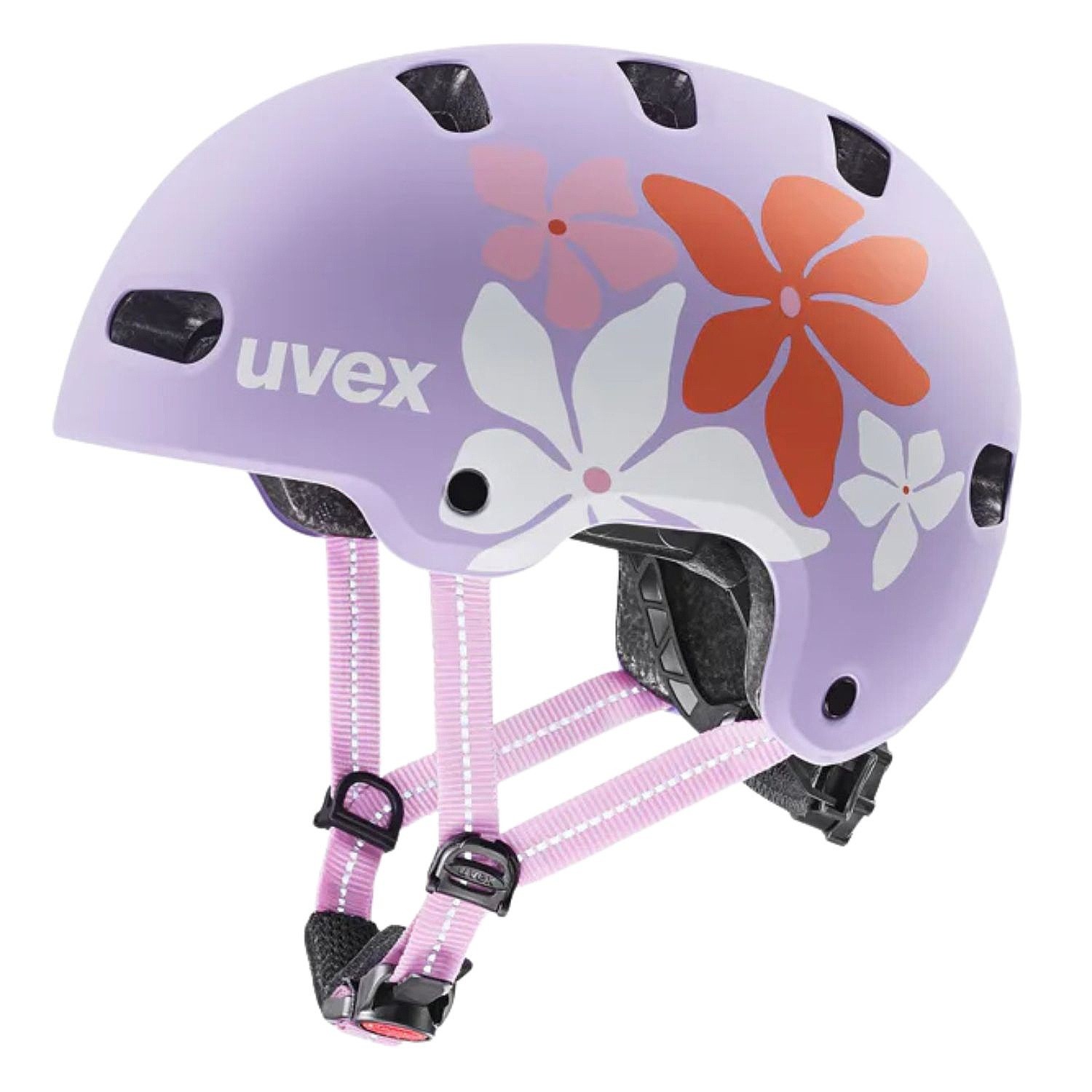 шлем Uvex Kid 4 Style - Flower Lilac Matt - girl´s