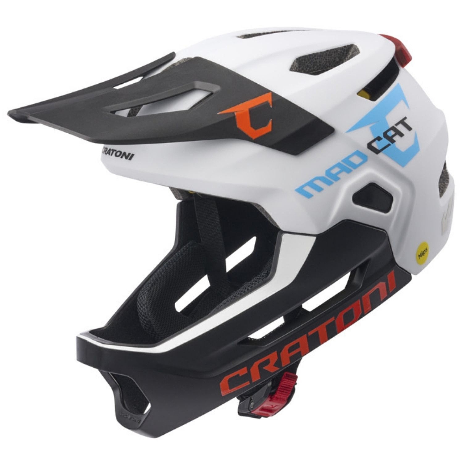 helma Cratoni MadCat Mips - White/Black Matt - unisex junior