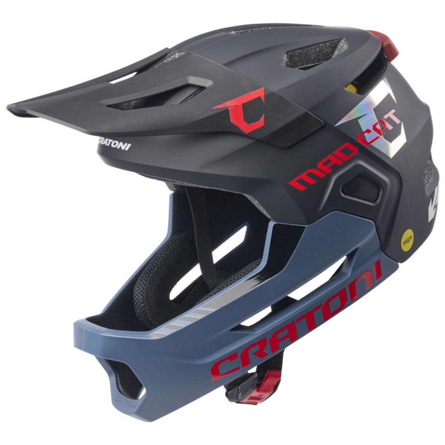Helm Cratoni MadCat Mips - Gunmetal/Red Matt - unisex junior