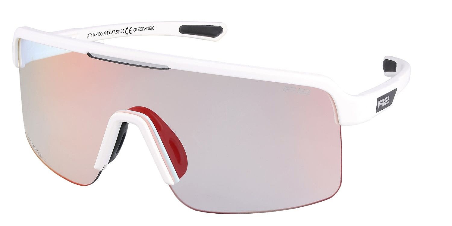 Brille R2 Boost - AT114H/White Matte/Black Red Chrome/Photochromatic