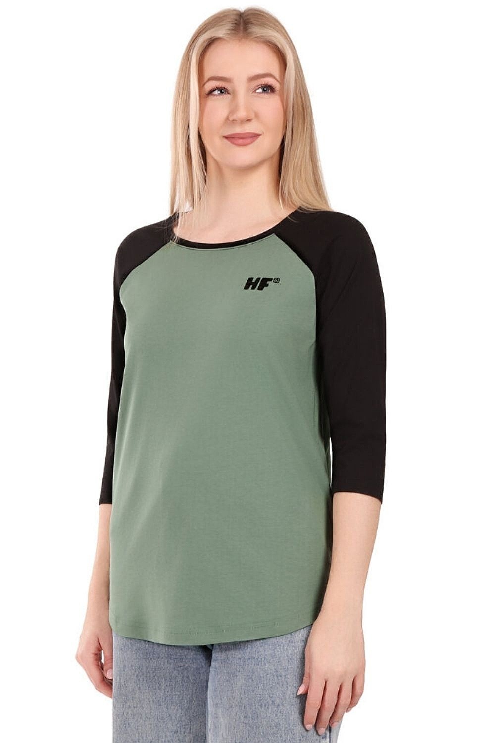 tričko Horsefeathers Wylda Raglan - Iceberg Green - women´s